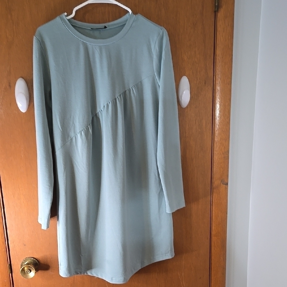 Pretty Garden, Pale Blue Babydoll Dress Size M.